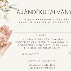 Ajándékutalvány 3,5 éves